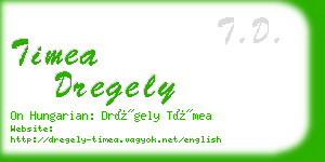 timea dregely business card